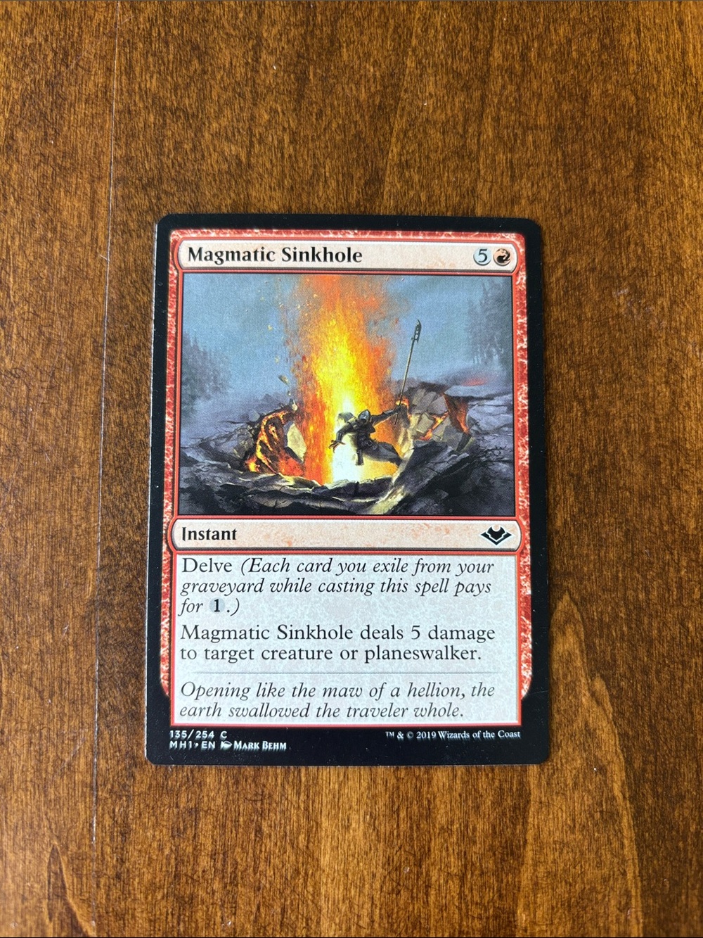 Magmatic Sinkhole - Magic: The Gathering Red Instant Card